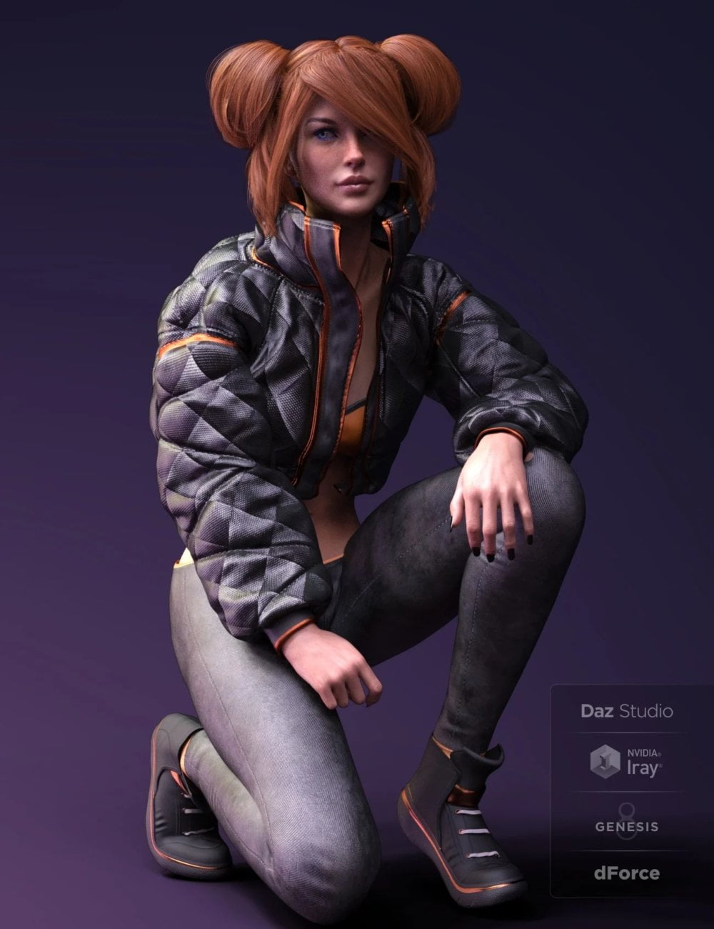 X-Fashion Street Dancer Outfit for Genesis 8 Female(s)