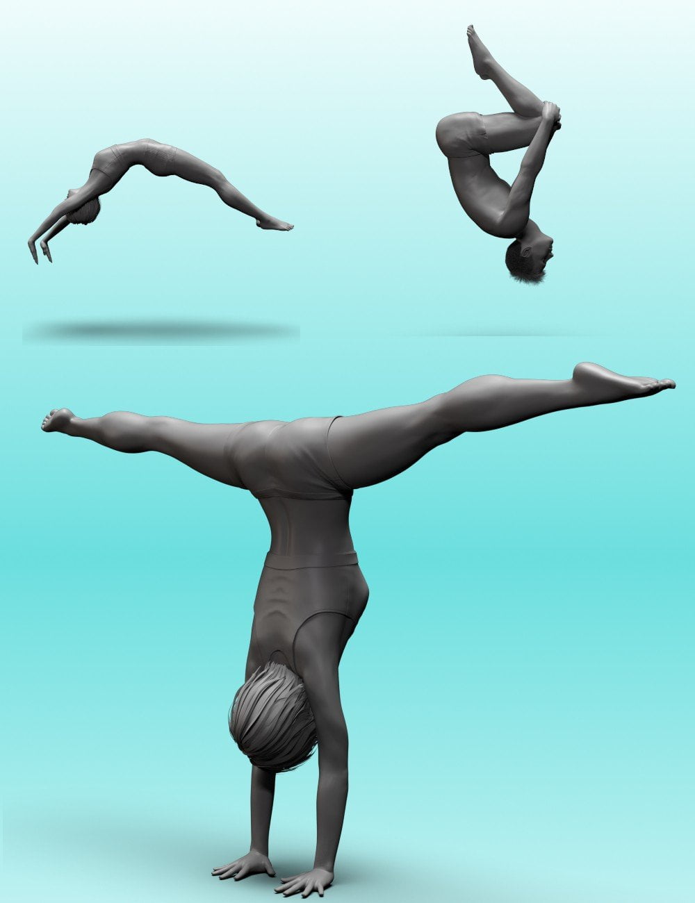 Acrobat – Gymnastics and Tumbling Poses for Genesis 8 – 3d-stuff Community