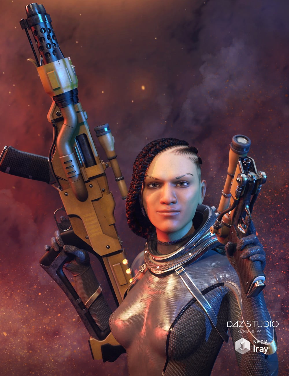 AER Future Firearms: Energy Weapons for the Genesis 8 Female