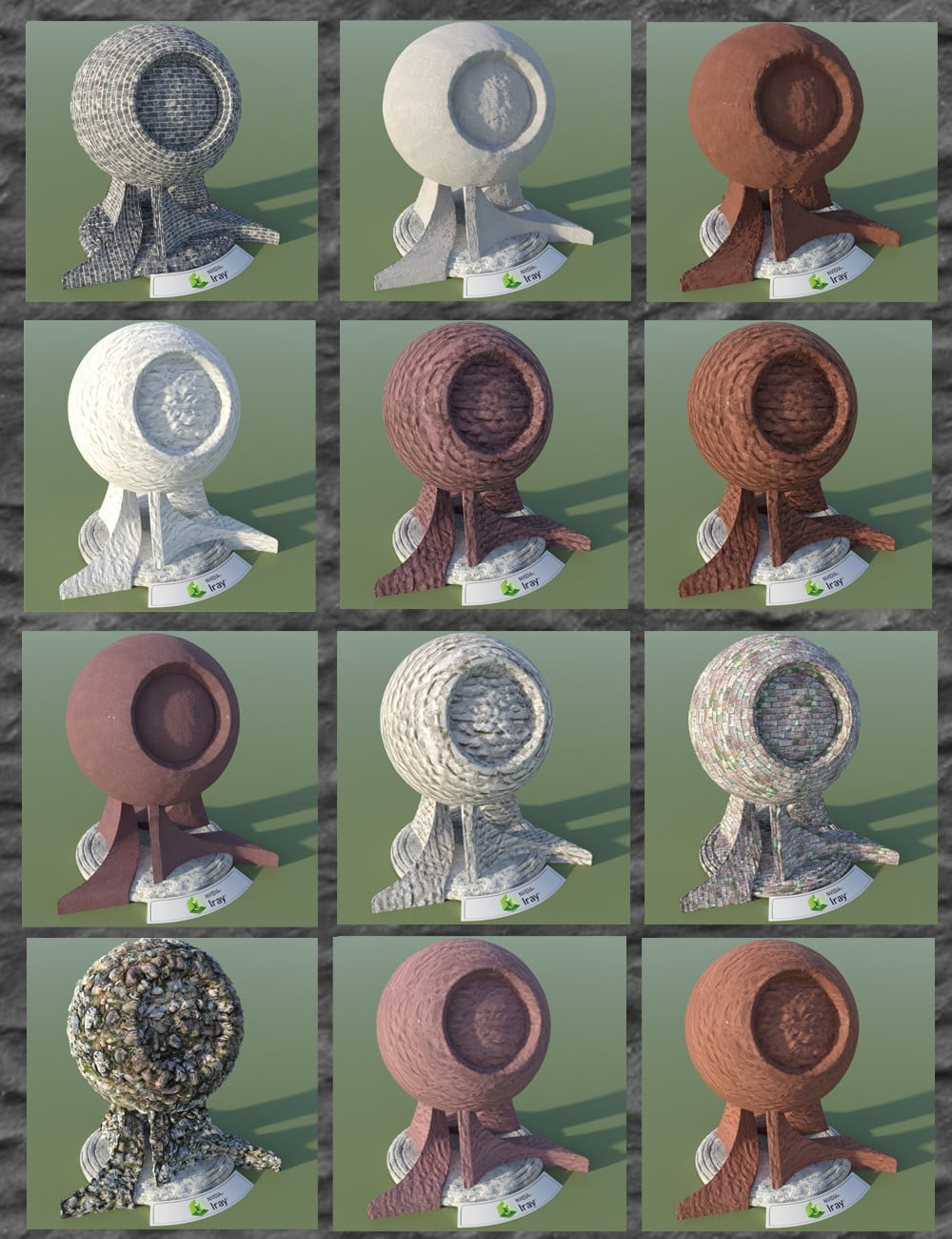 Ancient Stones - Masonry, Stone and Brickwork Shaders for DS and Iray