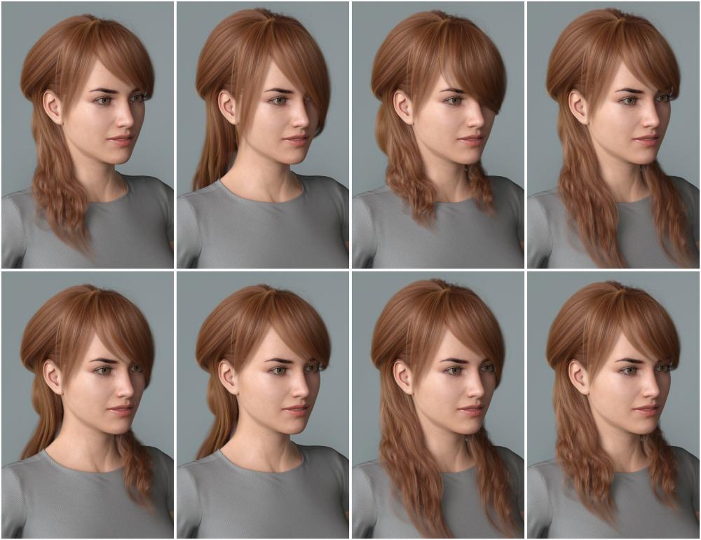 Back Updo Hair for Genesis 3 and 8 Female(s)