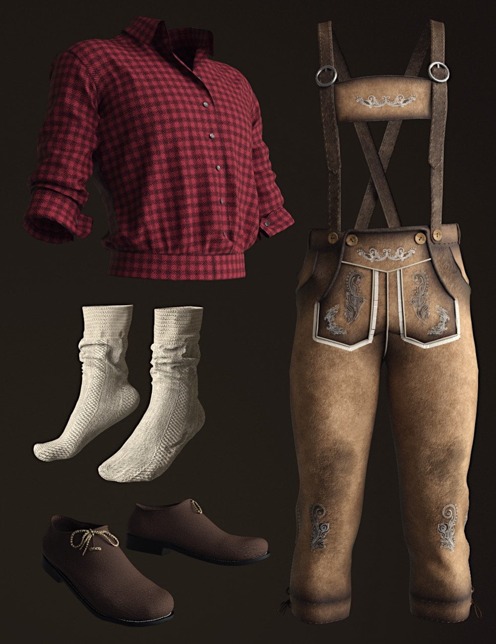 Bundhosen Outfit for Genesis 8 Male(s)