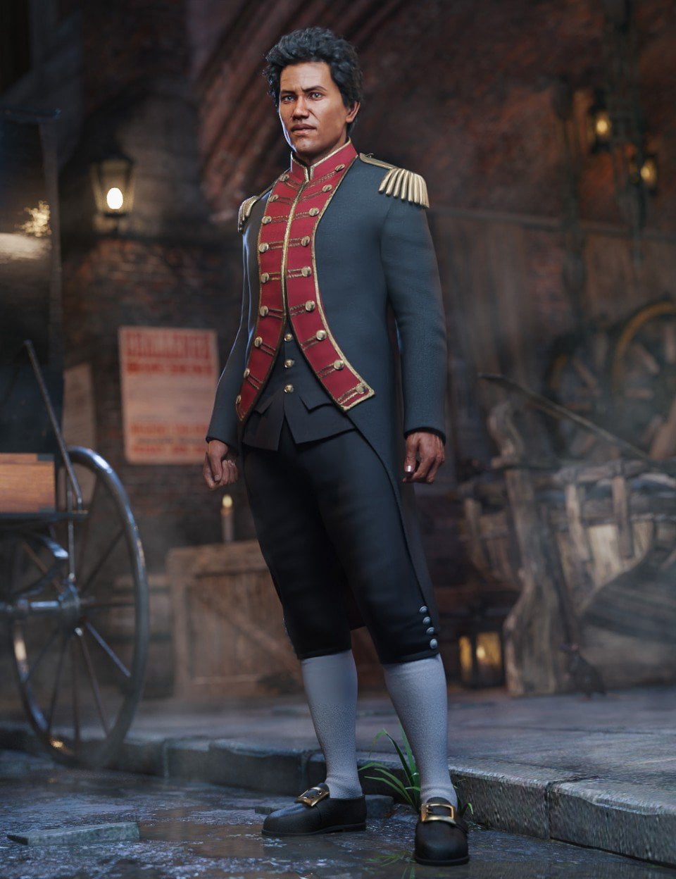 dForce Naval Uniform for Genesis 8 Male(s)