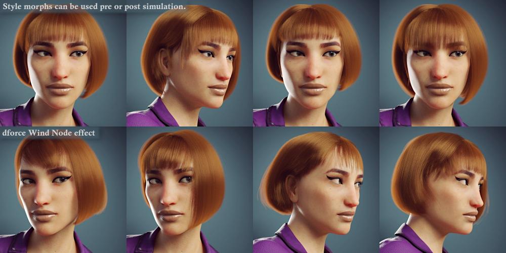 dForce Fashionable Bob for Genesis 8 Female(s)