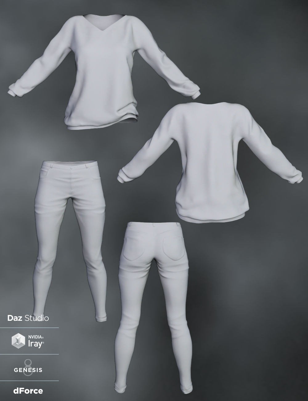 dForce Nora Outfit for Genesis 8 Female(s)