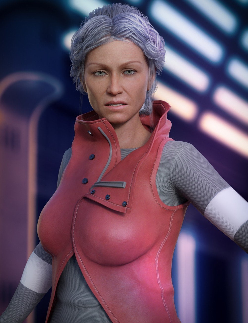 High Collar Outfit for Genesis 8 Female(s)