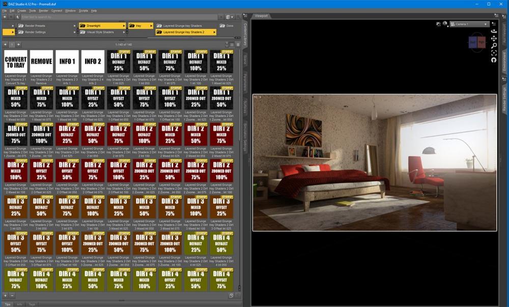 Layered Grunge Iray Shaders 2