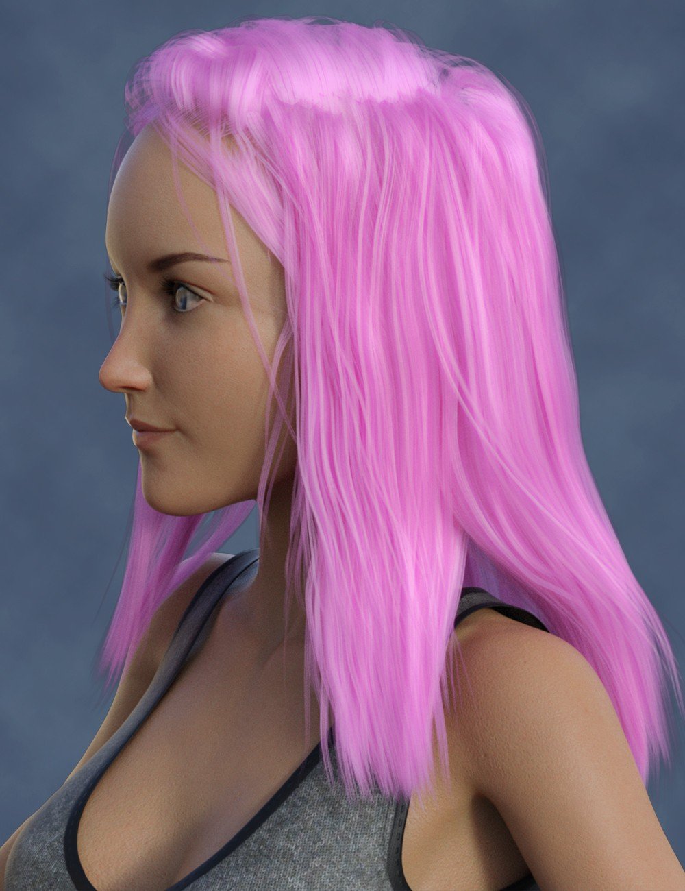 Long French Braid Hairstyle for Aubrey 8 and Genesis 8 Female(s)