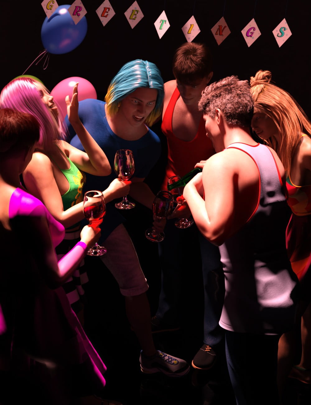 Universal Party Poses and Props