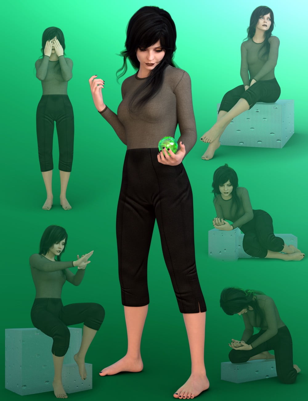 Nocturne Poses for Genesis 8 Female