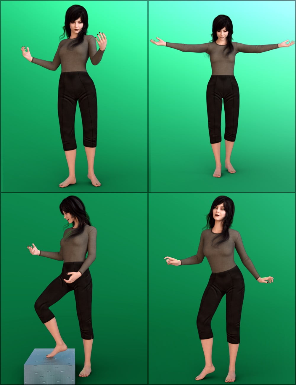 Nocturne Poses for Genesis 8 Female