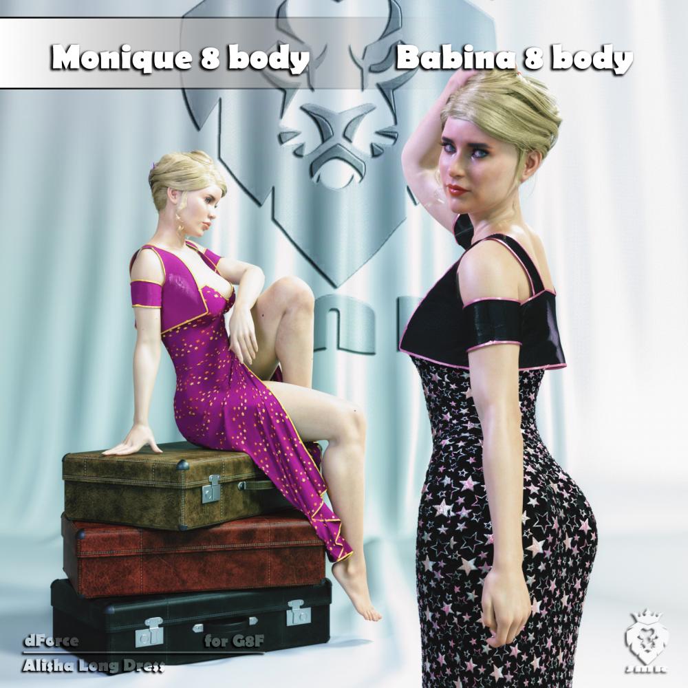 JMR dForce Alisha Long Dress for G8F