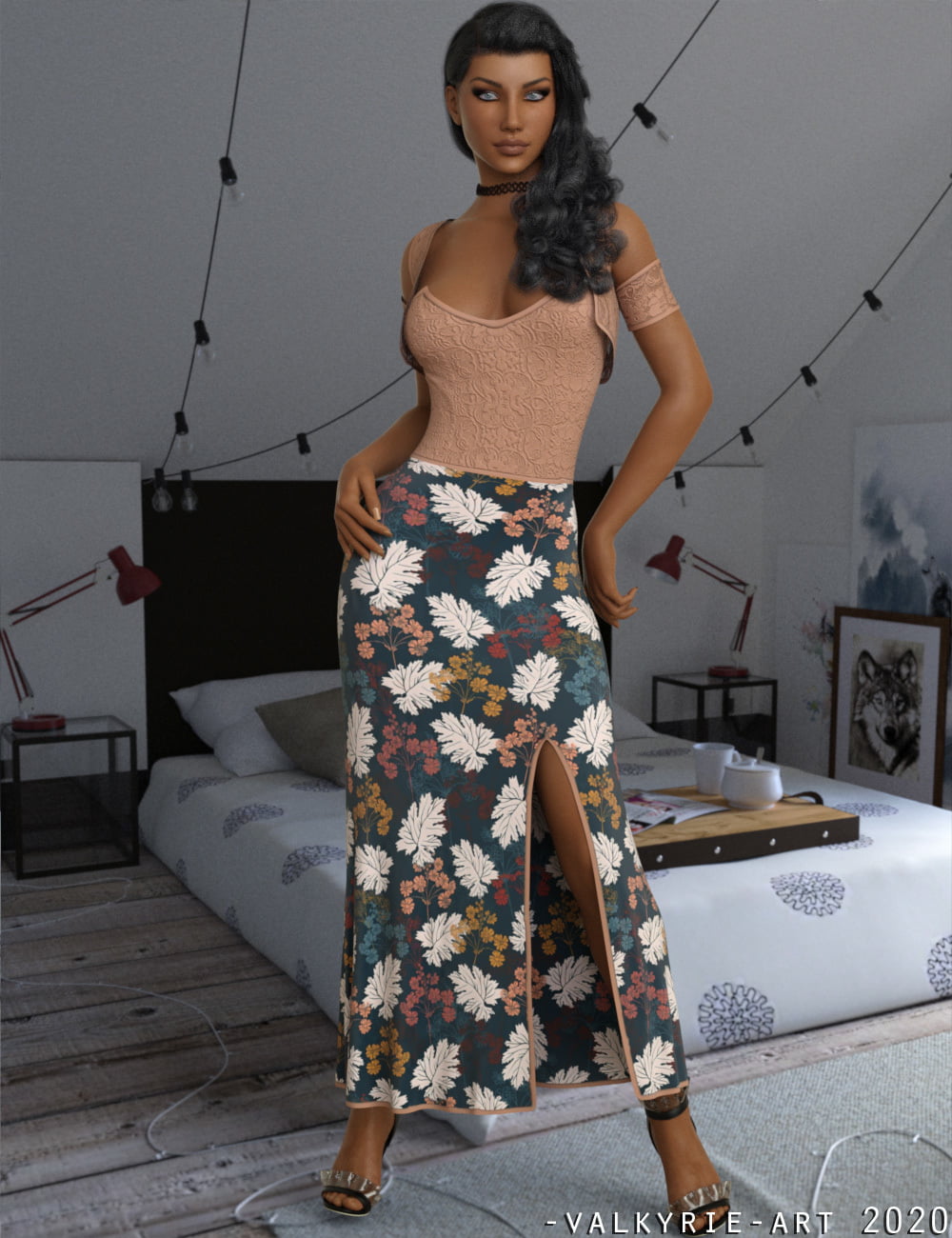 InStyle - JMR dForce Alisha Long Dress for G8F