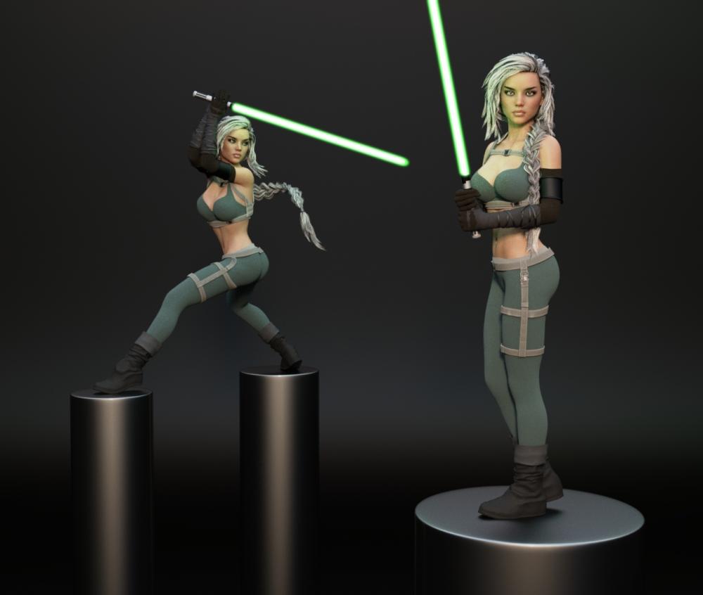 Aegis Sword: Dueling Poses I for Genesis 3 and 8 Females