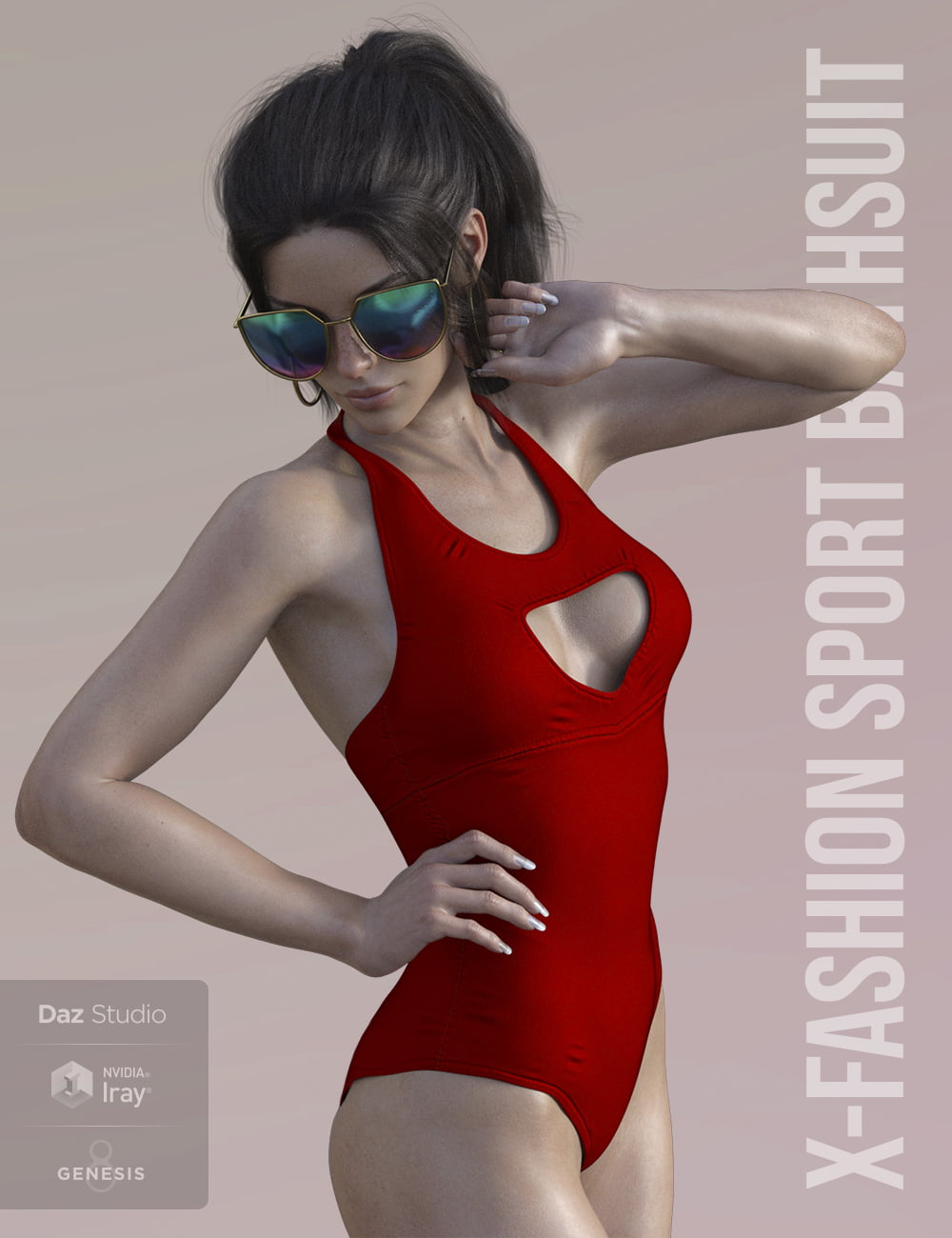 X-Fashion Sport Bathsuit for Genesis 8 Female(s)