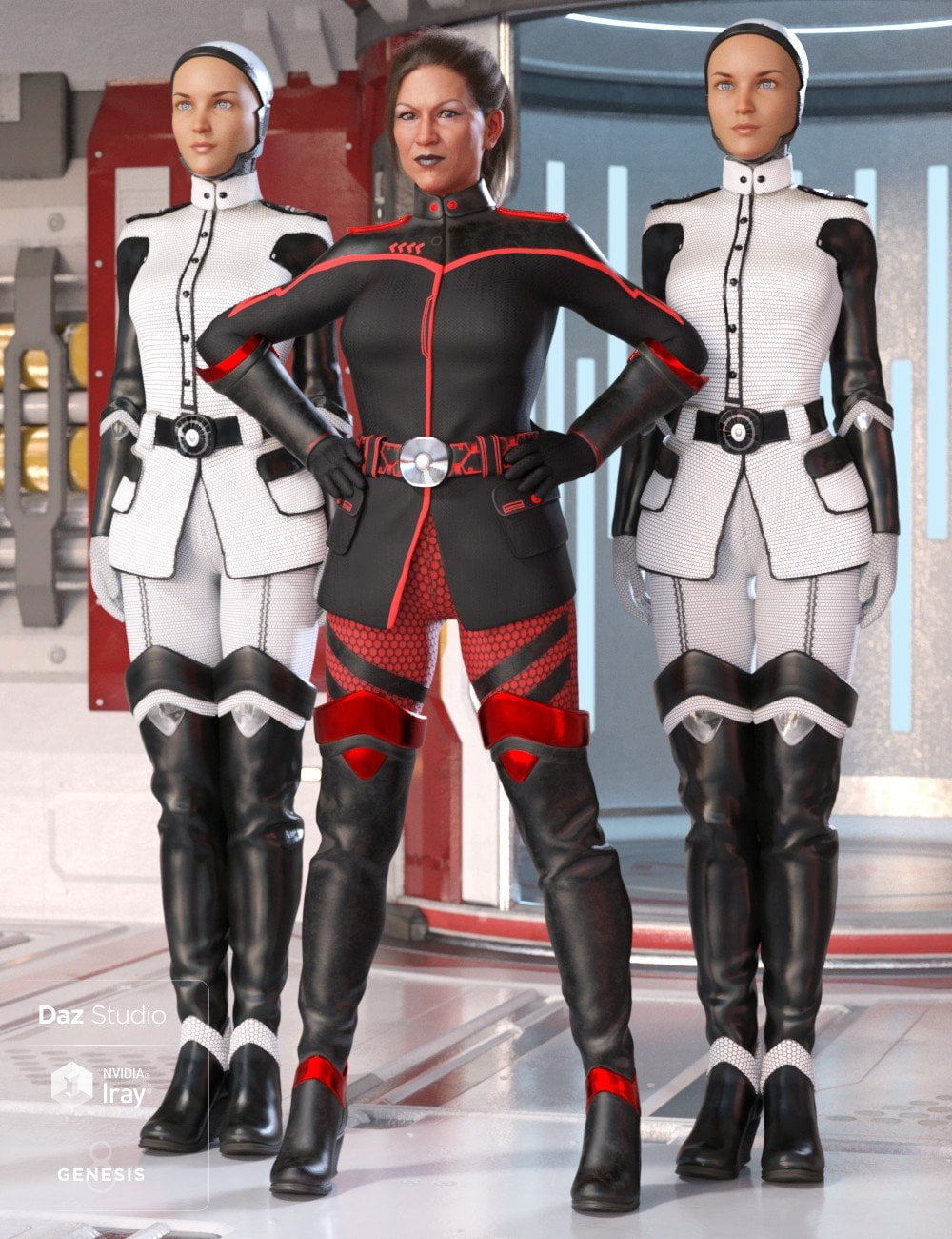 Sci-fi Officer Outfit Textures