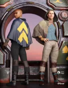 dForce Sky Rebel Outfit Textures