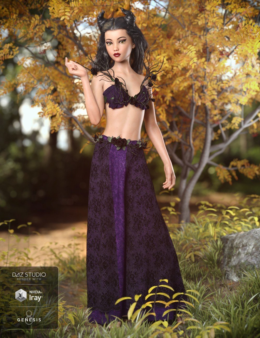 dForce Eternal Bloom Outfit Textures