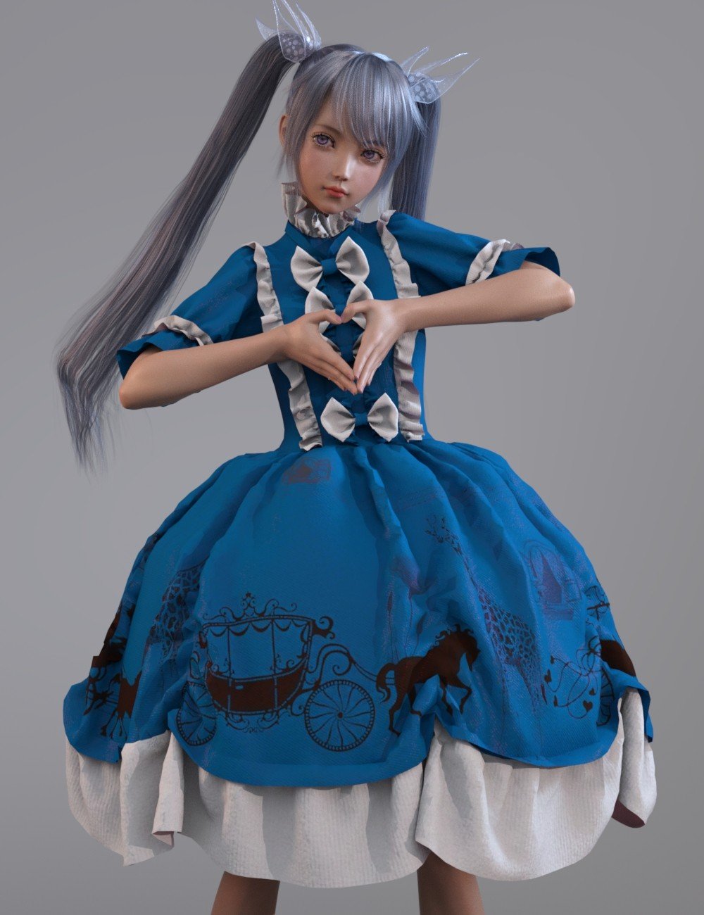 dForce European Style Dress for Genesis 8 Female(s)