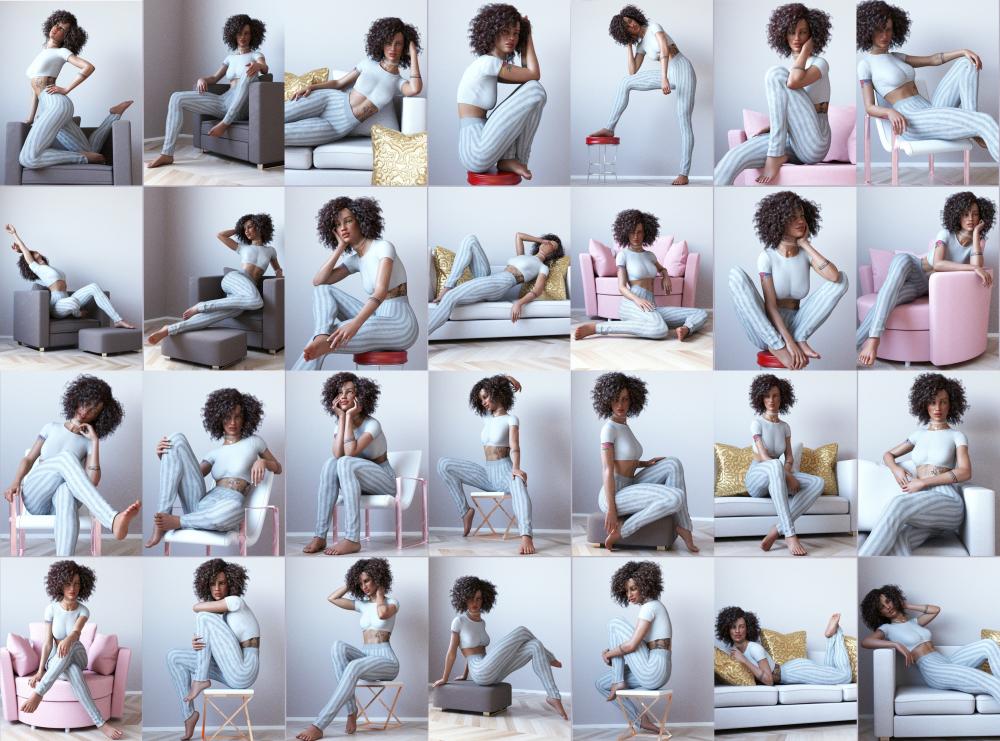 Every Day Furniture Props and Poses for Genesis 8