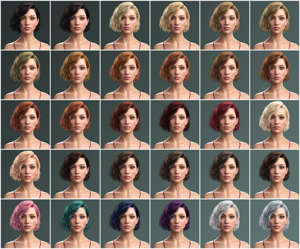 Karla Hair for Genesis 8 Female(s)