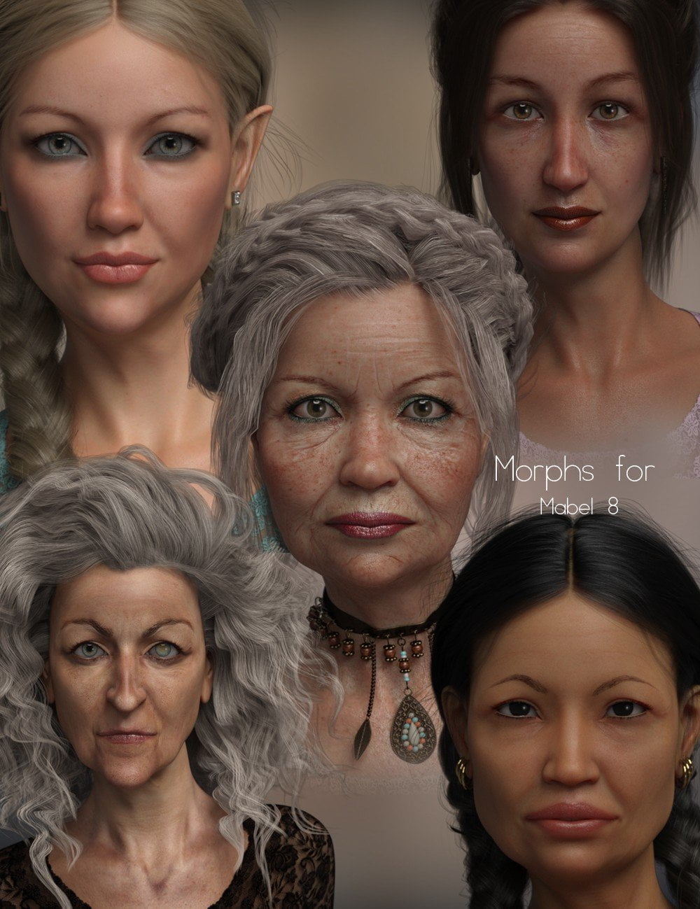 P3D Mabel 8 Enhanced Morphs Package