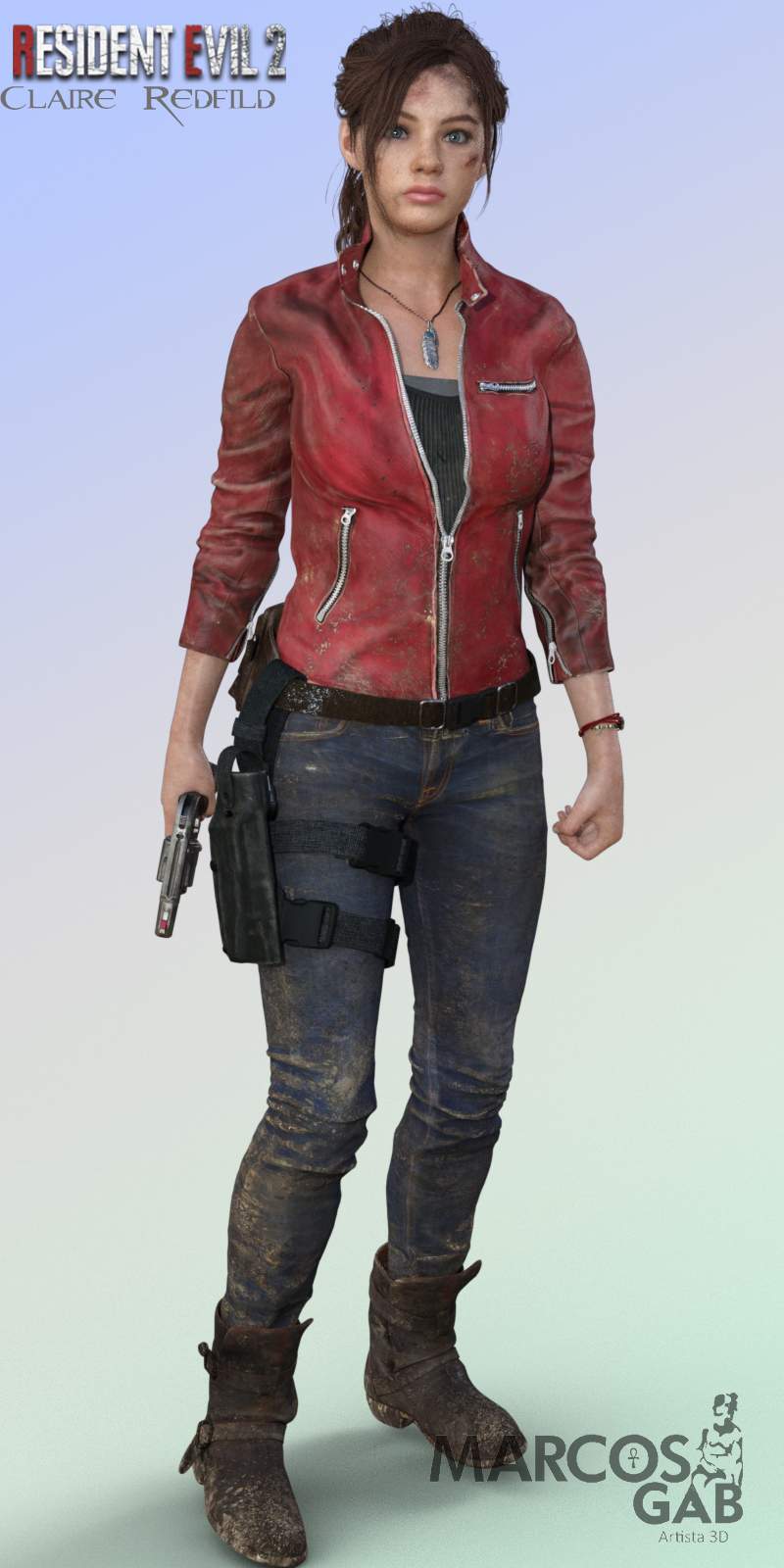 RE2 Claire Redfield For Genesis 8 Female