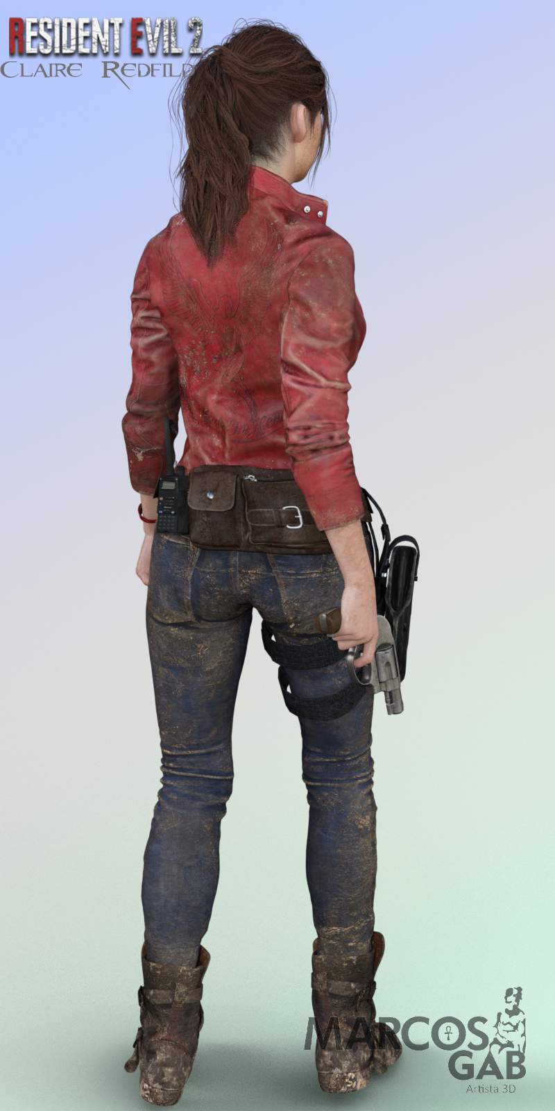 REV2 Claire Redfield for G9  3d Models for Daz Studio and Poser