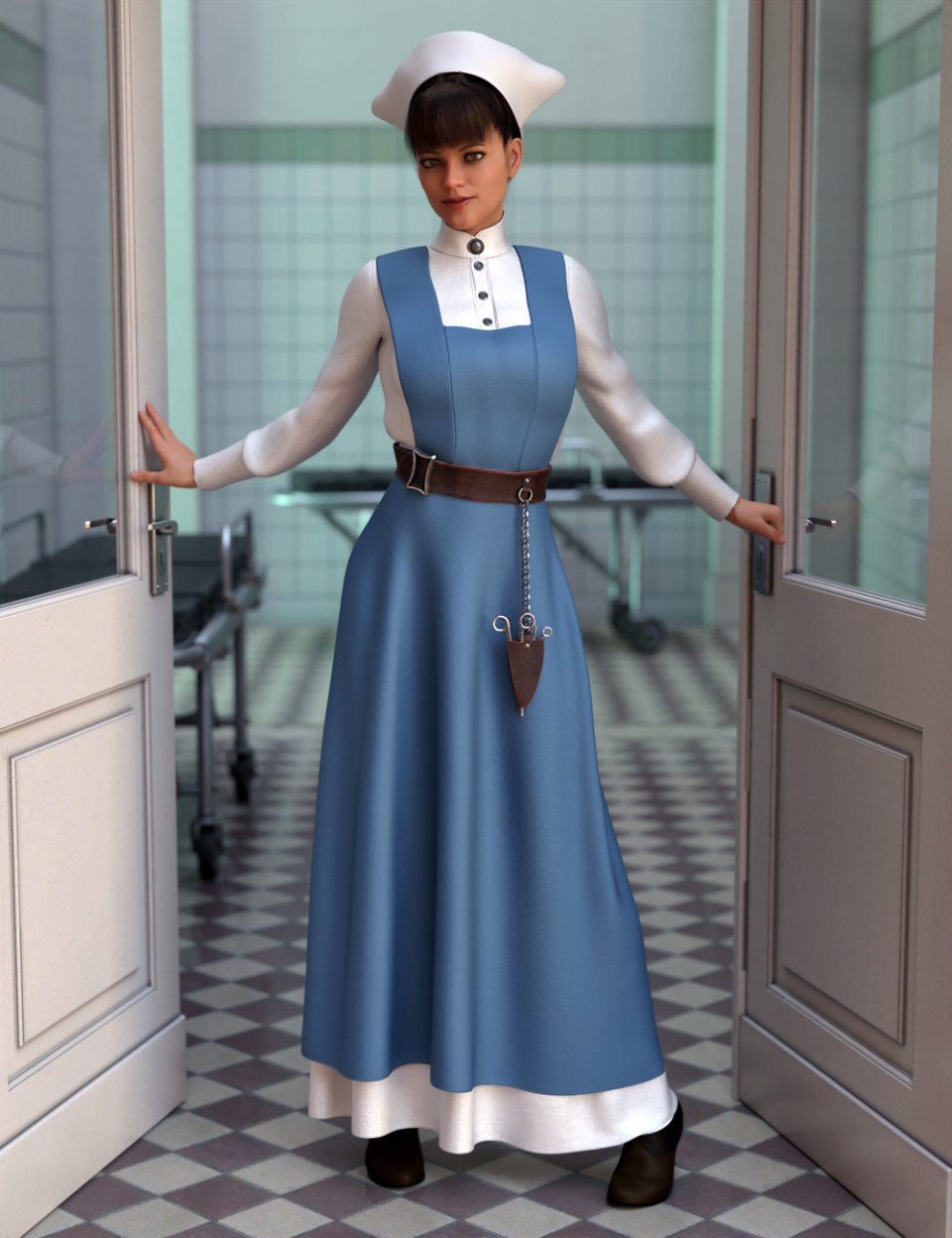 dForce Vintage Nurse for Genesis 8 Female(s)