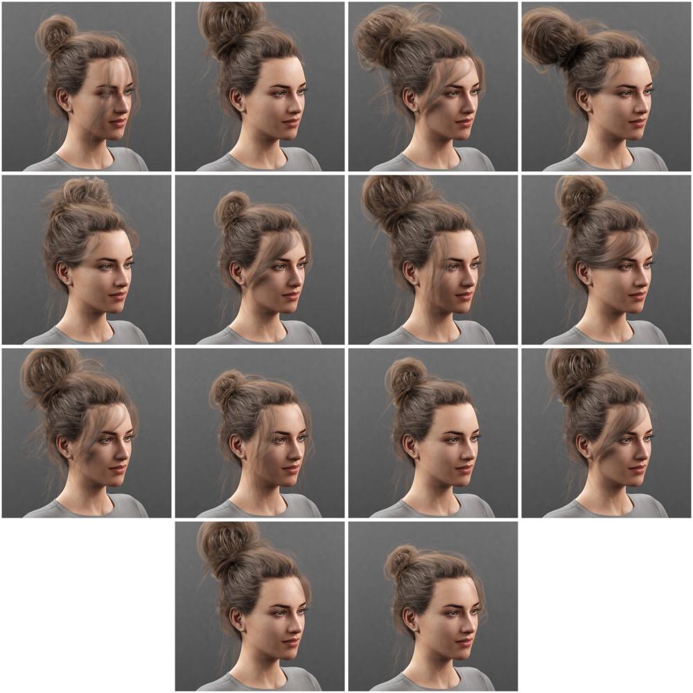 Everyday Updo 2 Hair for Genesis 3 and 8