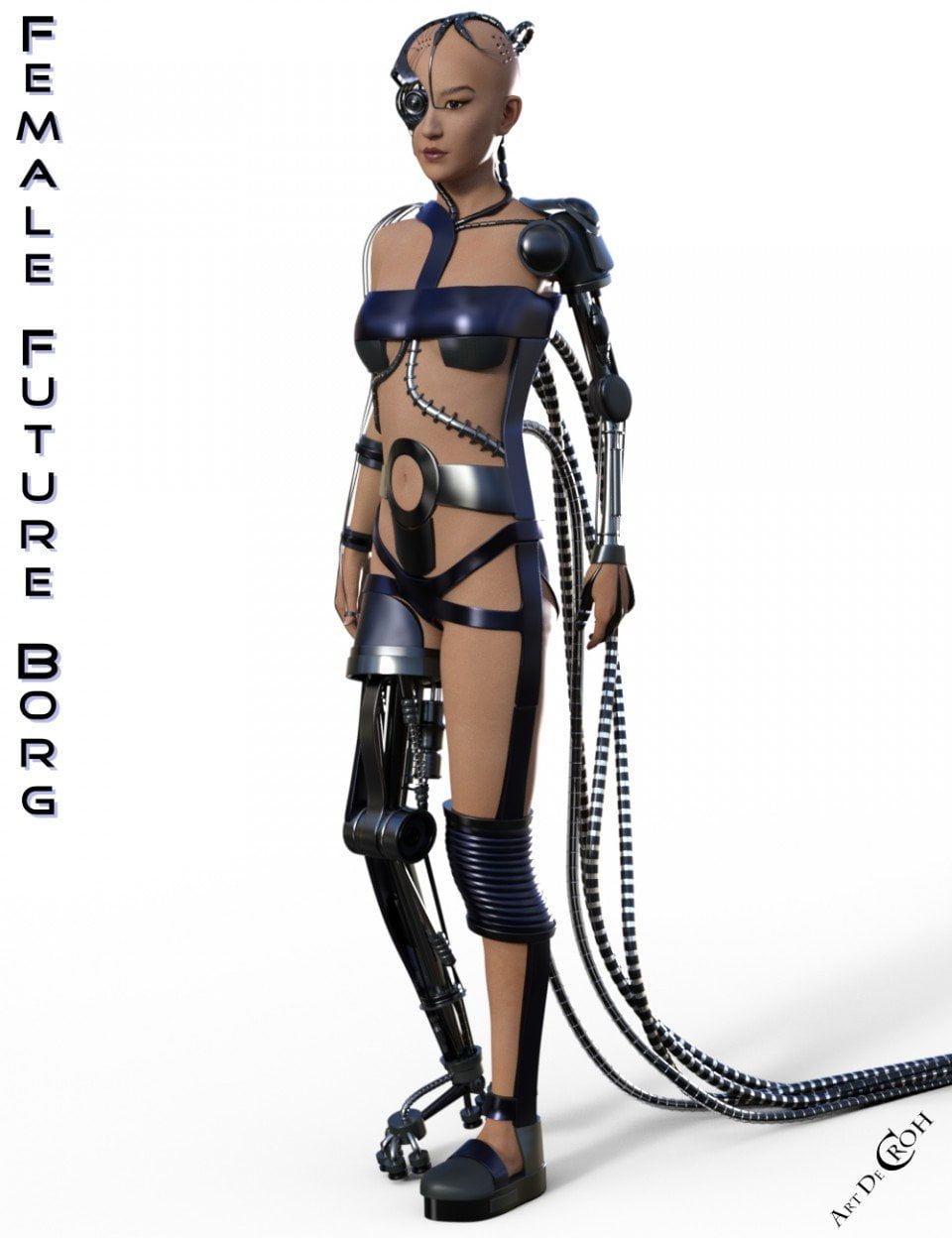 Female Future Borg for Genesis 8 Female(s) ⋆ Freebies Daz 3D