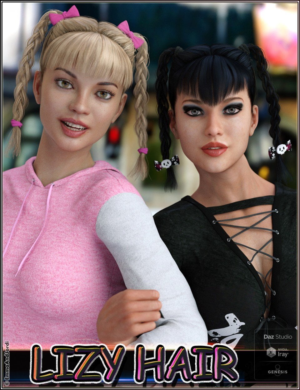 Lizy Hair For Genesis 8 Female(s)