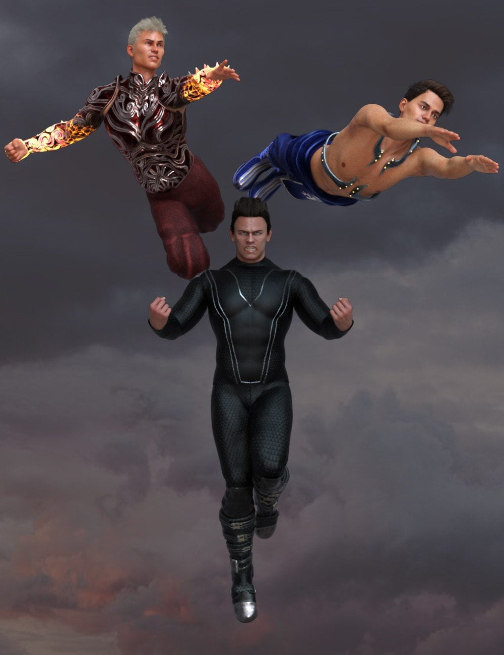 Galactic Hero Poses for Genesis 8 Male