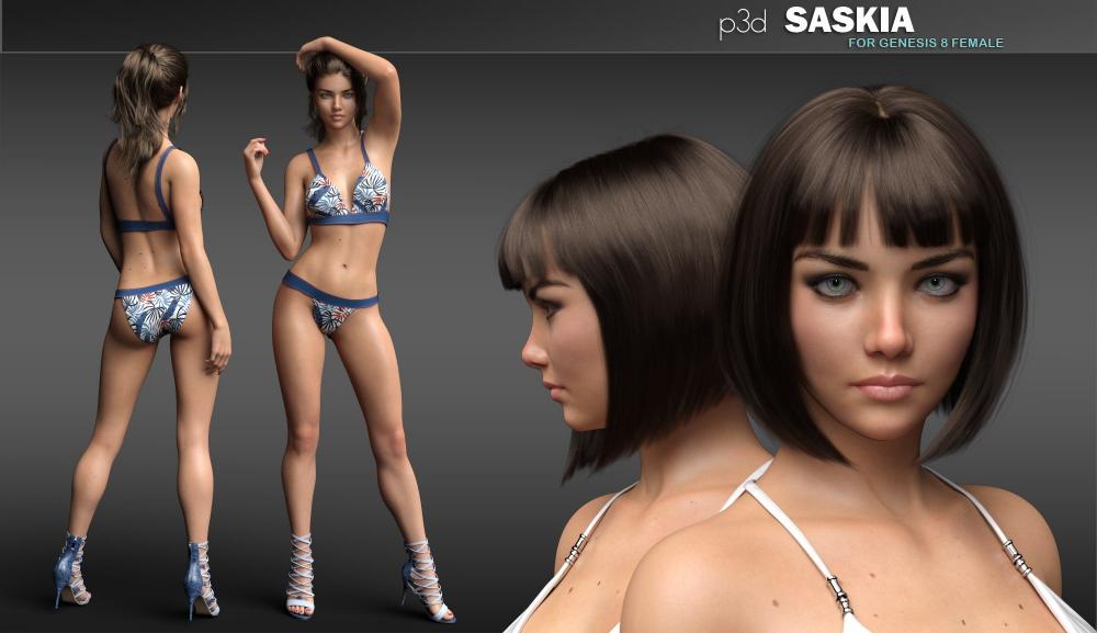 P3D Saskia HD for Genesis 8 Female(s)