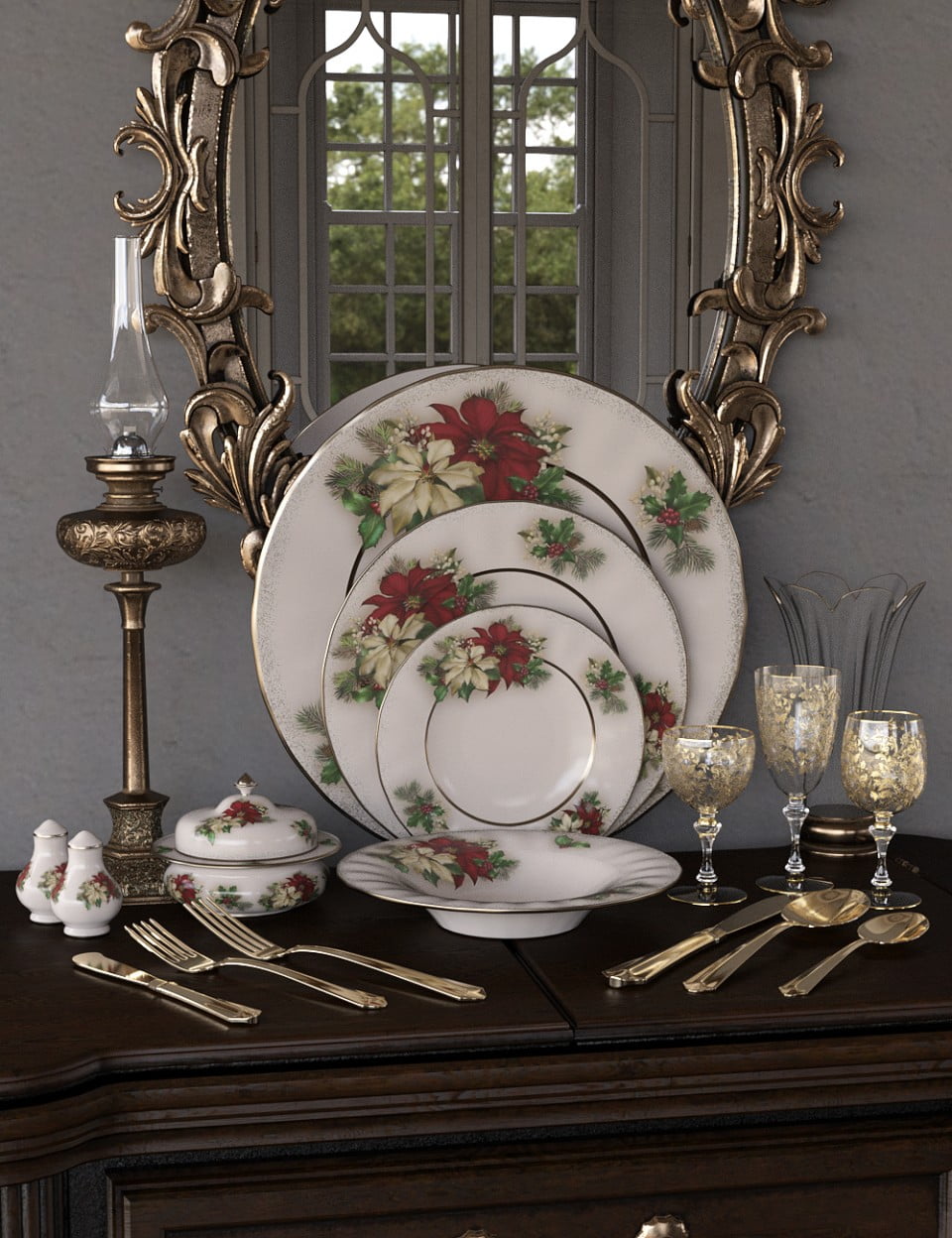Patterns Vintage China 1 Iray