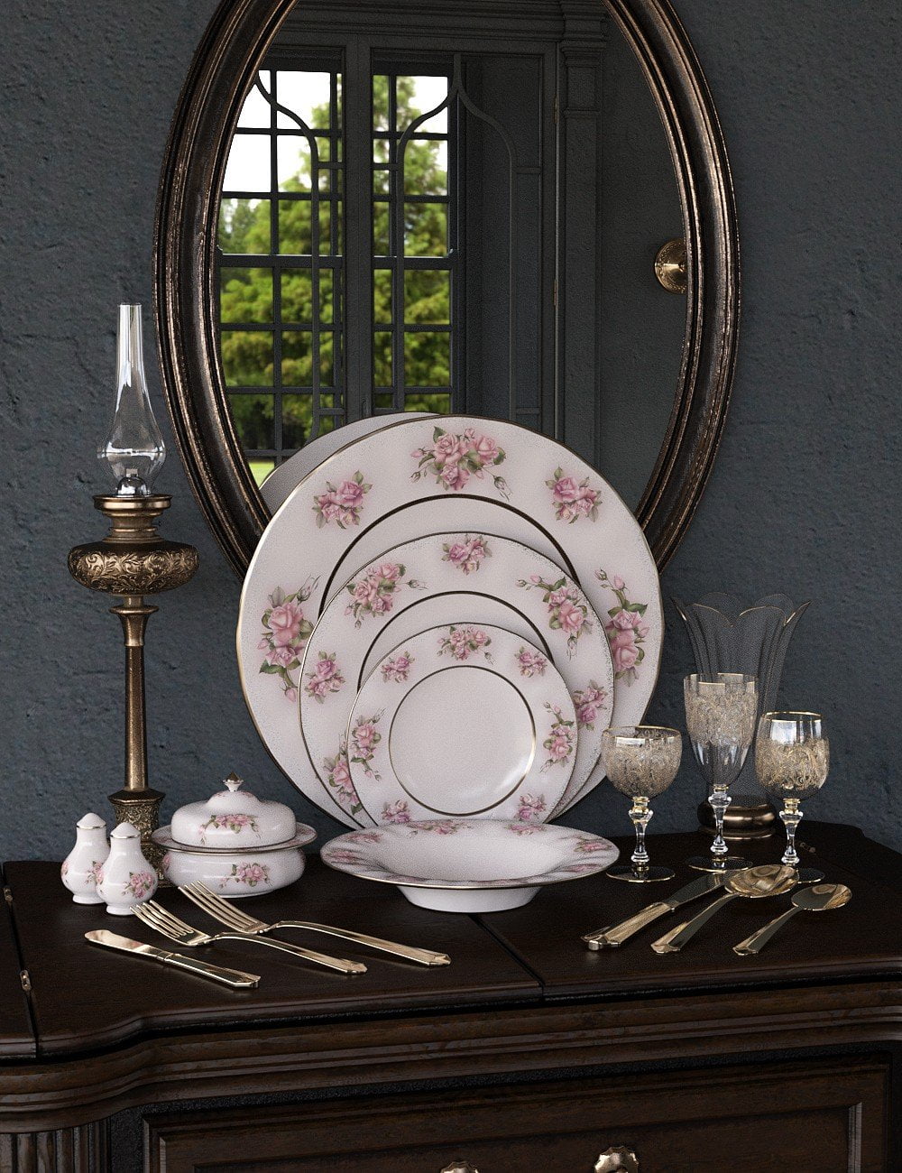 Patterns Vintage China 1 Iray
