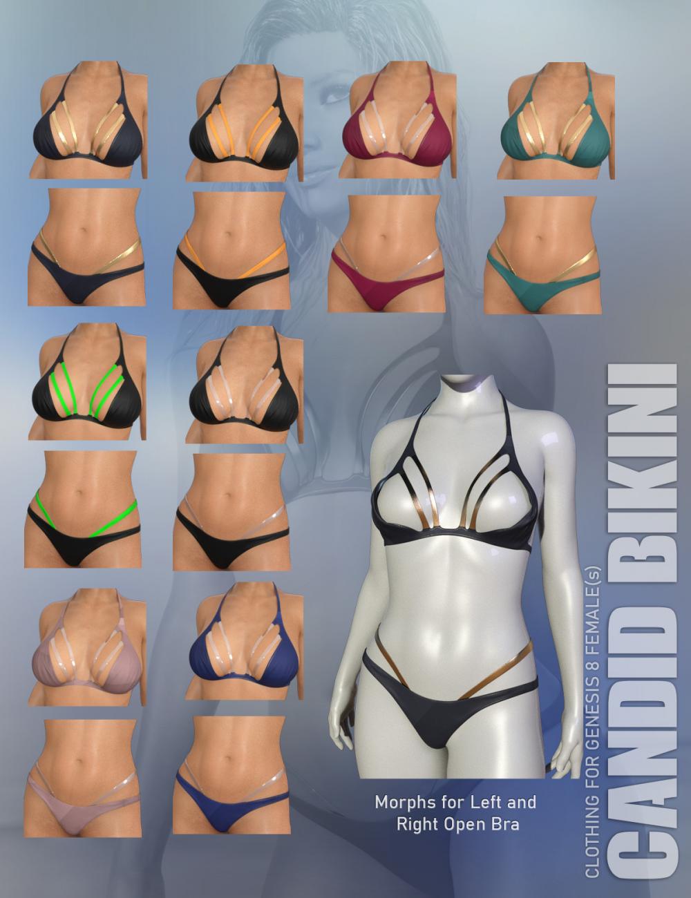 Candid Bikini for Genesis 8 Females Freebies Daz 3D