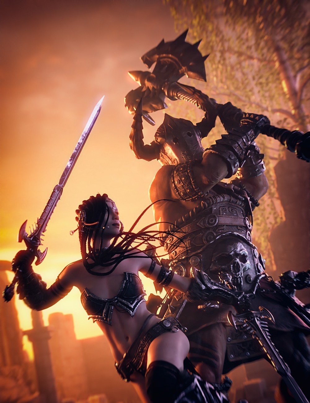 STF Bone Breaker Armor for Genesis 8 Male(s)