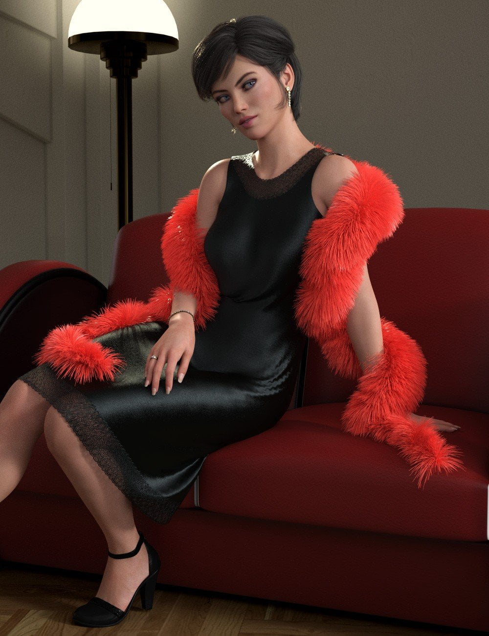 Dforce Fur And Feather Boas For Genesis 8 Females ⋆ Freebies Daz 3d