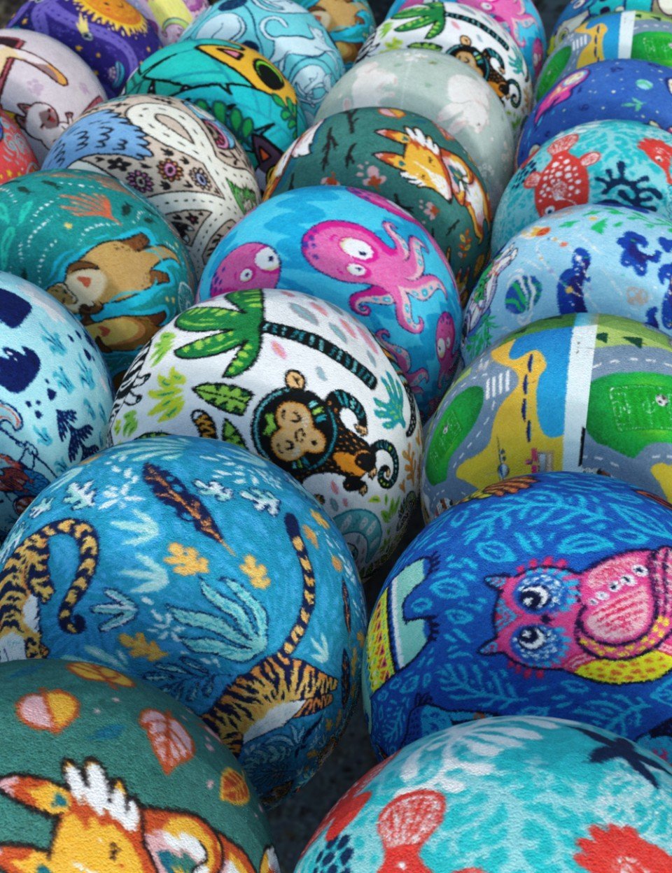 Iray Kids Room Carpet Shaders