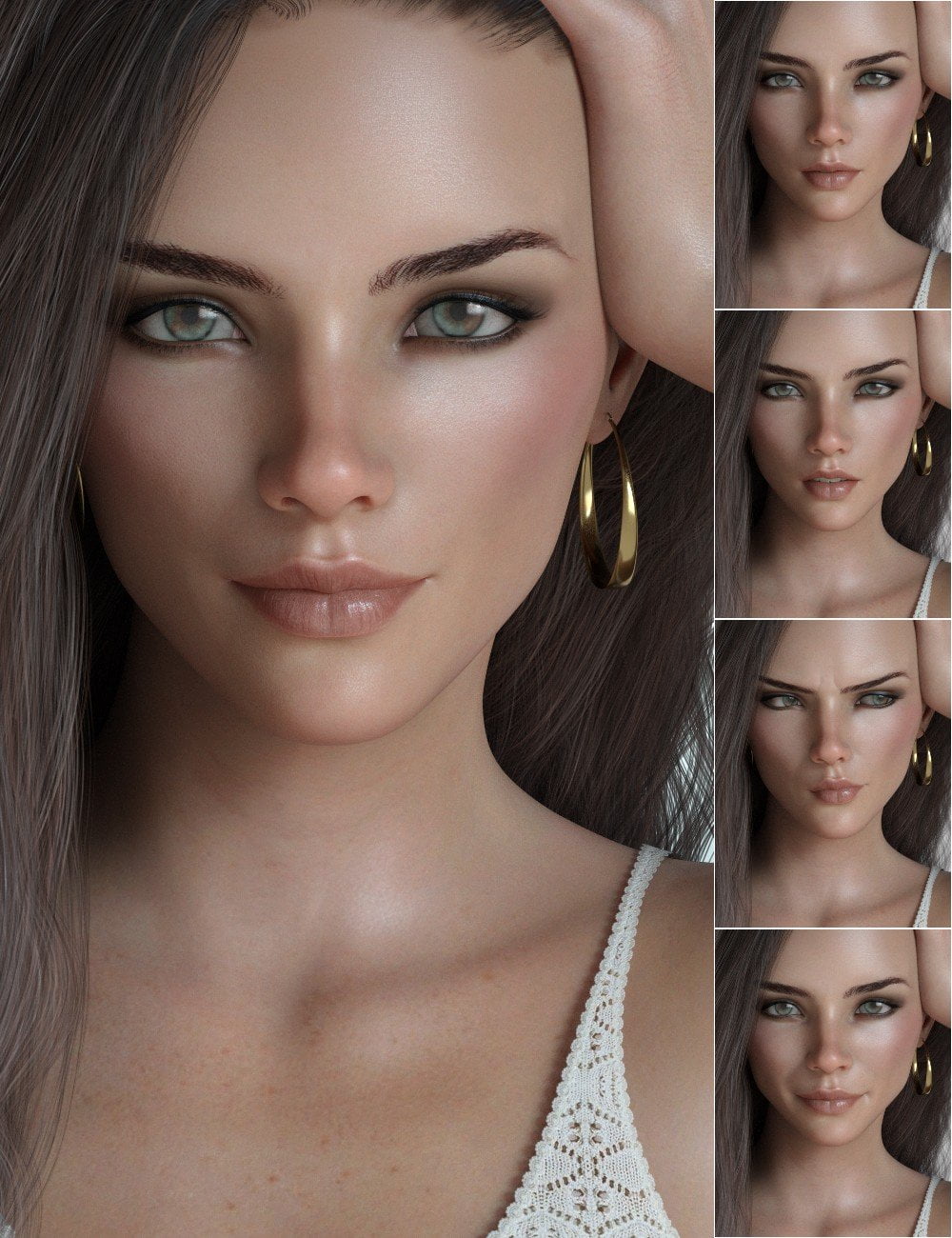P3D Get Real Expressions for Genesis 8 Female(s)