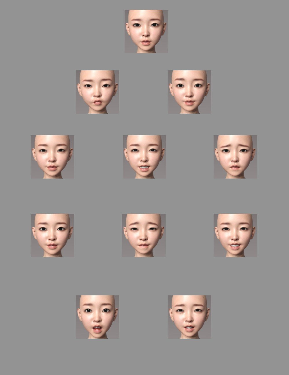 Xiao Yun and Expressions for Genesis 8 Female