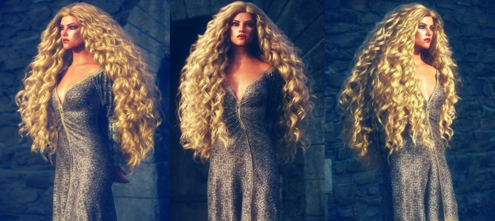 Primavera Hair with dForce for Genesis 8 Female(s)