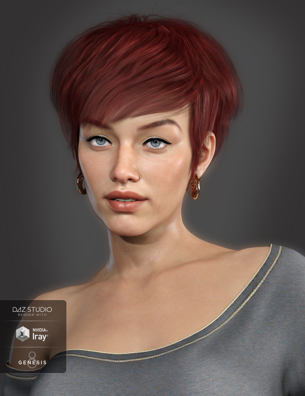 Bayla Hair for Genesis 8 Female(s)