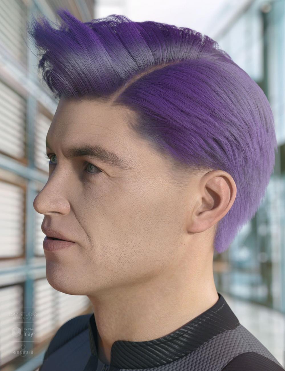 dForce Thadeus Hair for Genesis 3 & 8 Male(s)