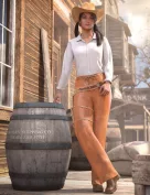 dForce Everyday Cowgirl Outfit for Genesis 8 Female(s)