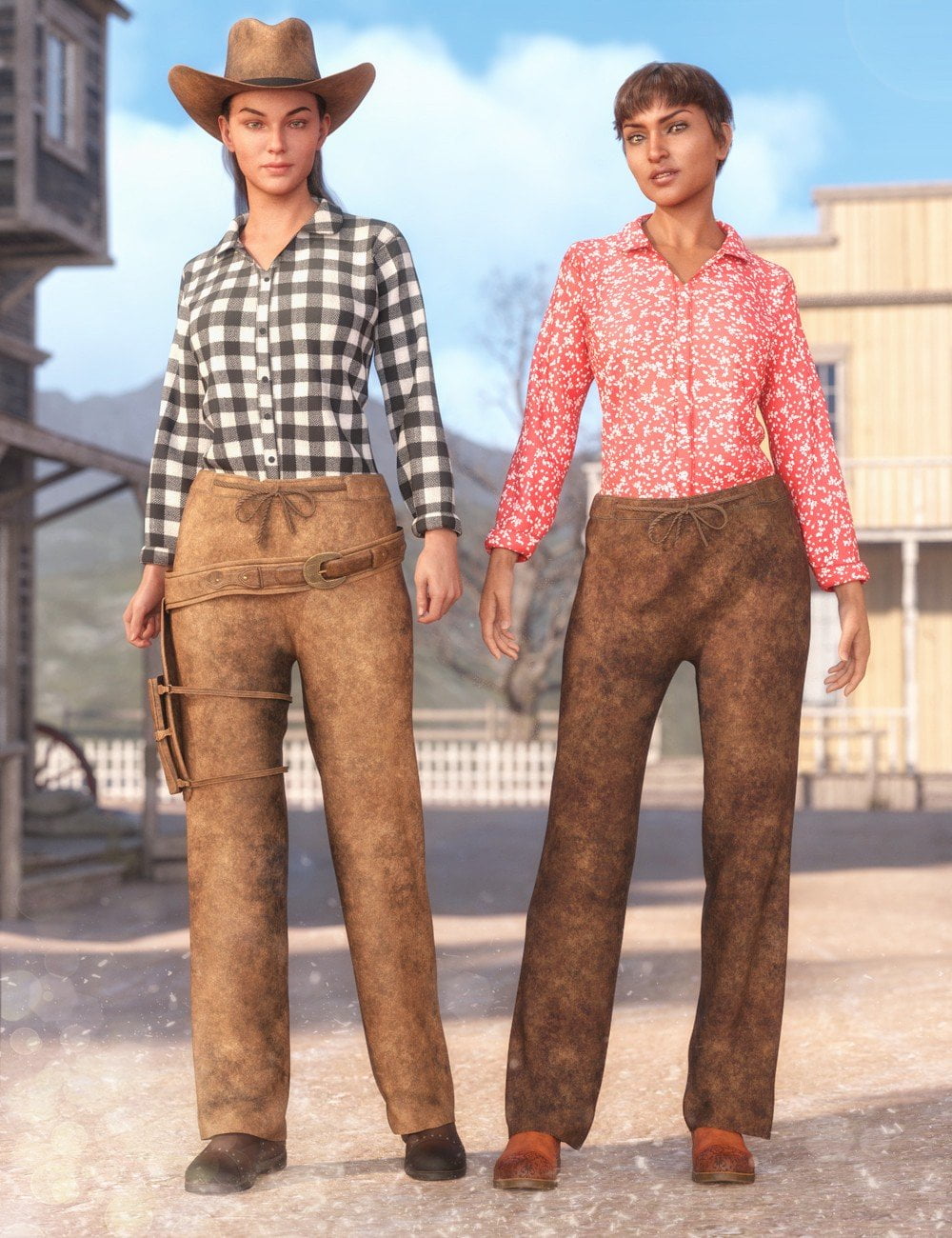 dForce Everyday Cowgirl Textures