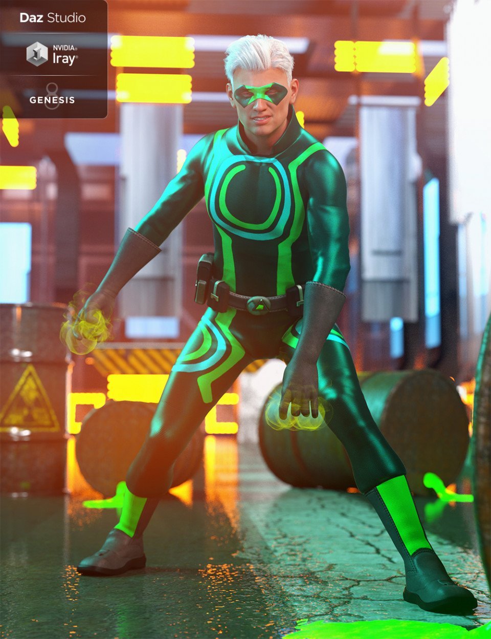 Marvelous Bodysuit Male Super Hero Textures