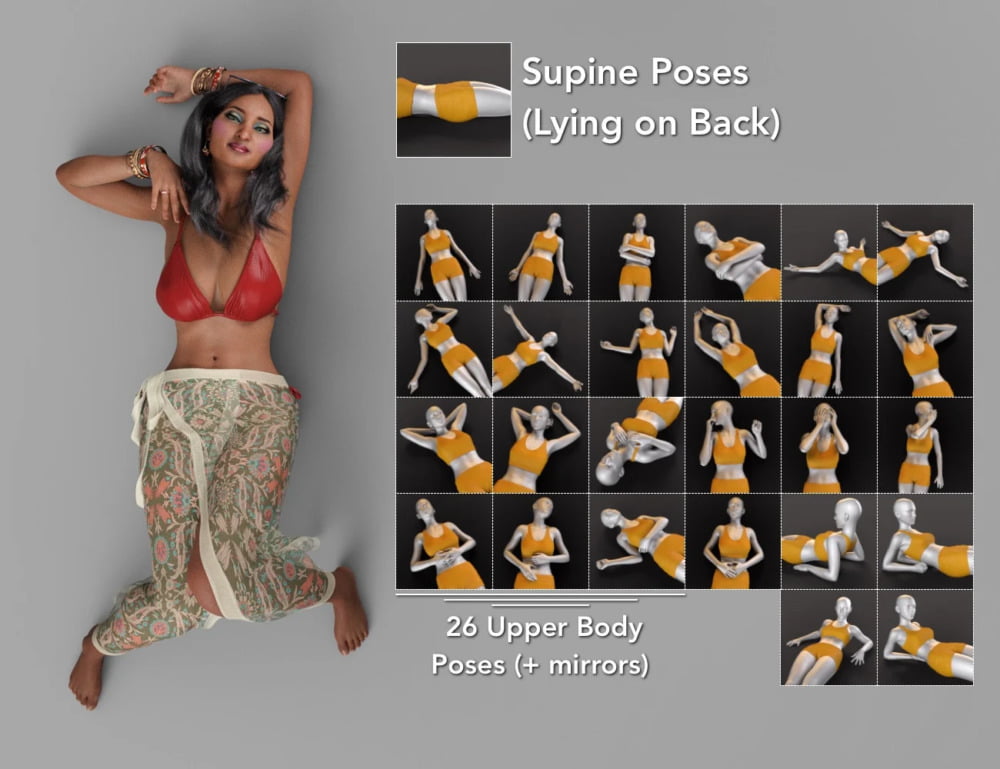 NG Build Your Own Lying Down Poses for Genesis 8 Female