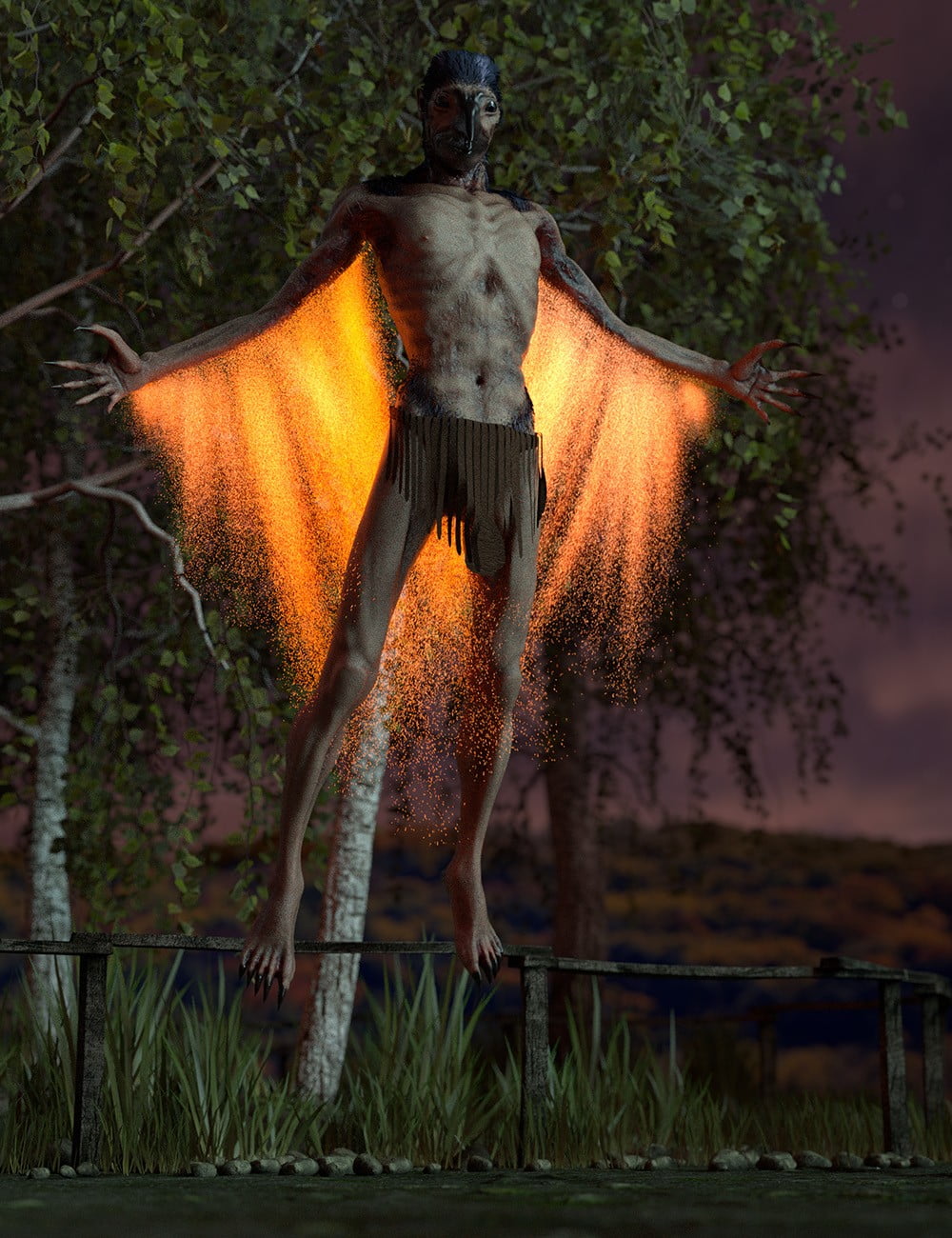 Raven Mocker HD for Genesis 8 Male
